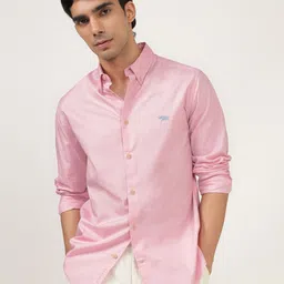 Andamen Men Premium Button-Down Collar Solid Cotton Casual Shirt-image-82