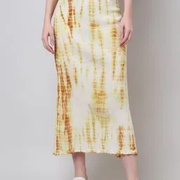 SAKURA Tie-Dye A-Line Maxi Skirt-image-11