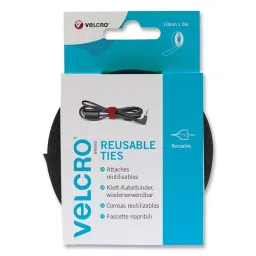 VELCRO Cable Tie, 10Mm X 5M, Black, VEL-EC60253-27