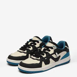 The Souled Store Men Colourblocked PU Sneakers-image-53