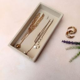 La Trove Cream-Coloured Reusable Jewellery Organiser-34