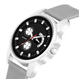 JUST LIKE Men Dial & Wrap Around Straps Watch 883 crom aviobk dial gray belt silicon image 4