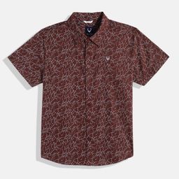 Allen Solly Junior Boys Pure Cotton Floral Printed Casual Shirt-picture-13