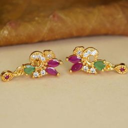 DressBerry Floral Gold-Plated Earrings-image-70
