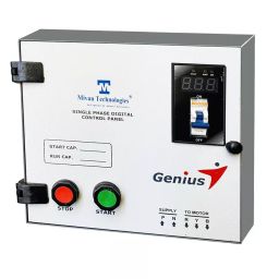 Mivan Technologies Single Phase Digital Control Panel with BCH Contactor for 1 HP Submersible Pump, DMPS SR-15