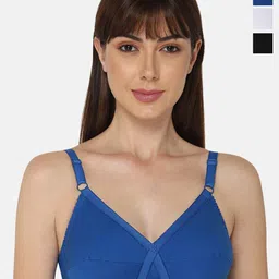 NAIDU HALL Pack of 3 Full Coverage Cotton Everyday Bras with All Day Comfort-picture-22