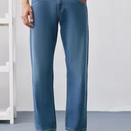 UNSTD Men Regular Fit Mid-Rise Light Fade Stretchable Jeans-image-14