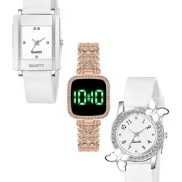 THE SHOPOHOLIC Women Pack Of 3 Analogue Watch TS-K-BF-WHITE-picture-6