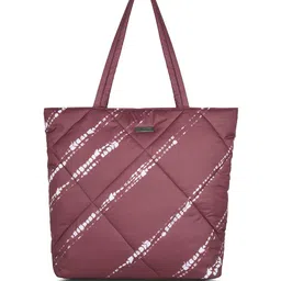 Caprese Geometric Printed Quilted Structured Handheld Bag-11