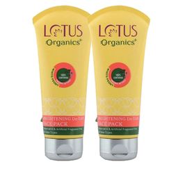 Lotus Organics+ Set Of 2 White Peony Brightening De-Tan Face Pack-100g Each-26