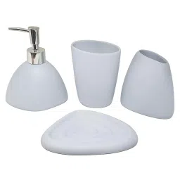 Aquieen White Polyresign Soap Dispenser Set, AQN 221 ( Set of 4)-image-5