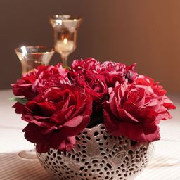 Pure Home and Living Red Rose Artificial Flower Without Pot-picture-8