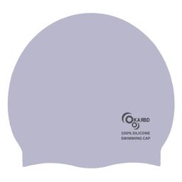 KARBD Silicone Universal Size Swimming Cap - Silver Grey-14