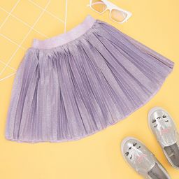 Pantaloons JuniorShimmered Skirt - Purple-image-13