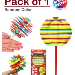 ADKD Candy Flower Stress Buster Rotating Lollipop Spinning Wand Decompression Toys Activity Toys For Kids-Pack of 1 (Color May Vary)-15