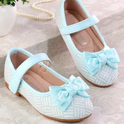 Cute Walk by Babyhug Ballerina with Velcro Closure & Bow Applique - Light Blue-picture-48