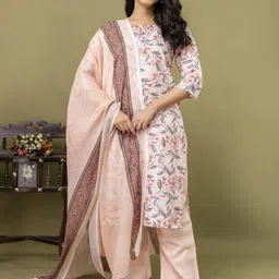SINGNI Women Floral Printed Kurta with Trousers & Dupatta-picture-28