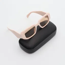 PELLE LUXUR Unisex Rectangle Sunglasses with UV Protected Lens PL25GS352-30