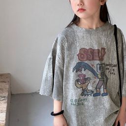 LULU & SKY Girls Printed Hooded Organic Cotton Applique T-shirt-picture-52