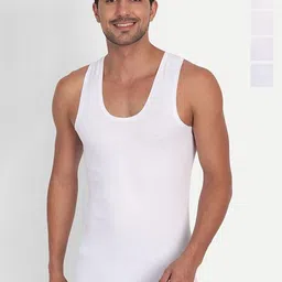 CAVENDERS Men Pack Of 5 Pure Cotton Undershirt Vests White Premium quality Dno-v463st-image-84