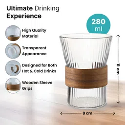 The Better Home Transparent Glass Core Set of Cups and Mugs image 5