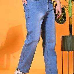 LINARIA Men Cotton Classic Relaxed Fit Mildly Distressed Heavy Fade Jeans-picture-11