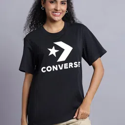 Converse Unisex Typography Printed Round Neck Cotton T-shirt-image-88