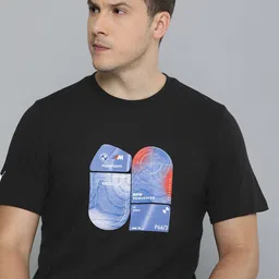 PUMA Motorsport Men Brand Logo BMW Printed Pure Cotton T-shirt-image-52