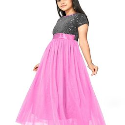 DP FABRICS Embellished Net Maxi Dress-image-20