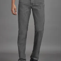 Reid & Taylor Men Solid Smart Regular Fit Mid-Rise Jeans-image-65