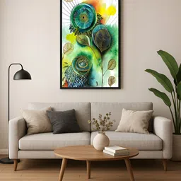999Store Floral and Botanical Hand-Painted Wall Paintings-image-4