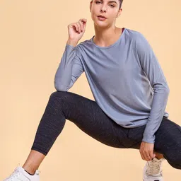 Enamor Women Solid Round Neck T-Shirt-image-29