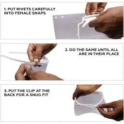 Pivalo 175 Micron Disposable Face Shield with Adjustable Elastic Strap PV5138 image 2