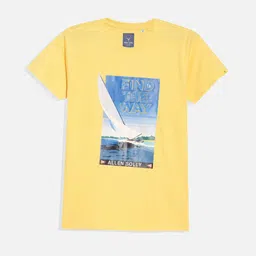 Allen Solly Junior Boys Graphic Printed Round Neck Cotton T-shirt-picture-42