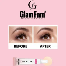 GlamFam Long Lasting High Coverage Concealer - 15 ml - 05 - LGreen Corrector image 5
