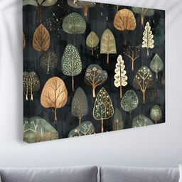 Livin'luxe Black & Green Floral and Botanical Canvas Wall Art-picture-14
