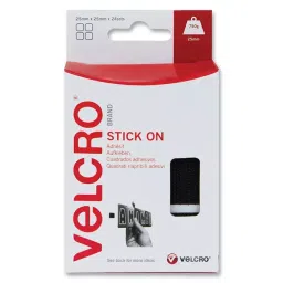 VELCRO Stick On Square, Black, 25Mm, 24 Sets, VEL-EC60236 (Pack of 24)-image-42