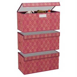 Aura Maroon 3 Pieces Drawer Organiser-11