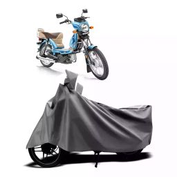 Auto Pearl Two Wheeler Cover with Bag for TVS XL 100 Comfort BS6, Silver-image-60