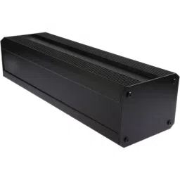 RS PRO Black Extruded Aluminium Heat Sink Case, IP40, Black Lid, 400 x 100 x 130 mm Model No 1881272-image-88