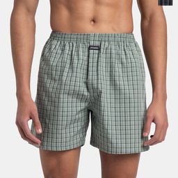 Jockey Men Checked Technology Shorts-image-5