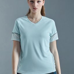 SG Women Solid V-Neck T-shirt-image-74