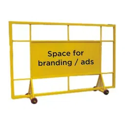 Ladwa Metal Barricades for Traffic Safety Metal Yellow, LMB -SF-34