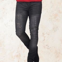 LINARIA Men Classic Tapered Fit Mildly Distressed Light Fade Jeans-picture-49