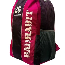 BAD HABIT Unisex Colourblocked Backpack with Compression Straps image 2