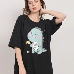 BELTLY Printed Applique Cotton T-shirt-picture-8