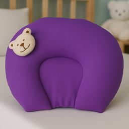 Badal Kidz Baby Mustard Seeds,Rai Pillow for Newborn Head & Neck Support Pillow, Velvet Takiya Head Shaping Pillow - Purple-20