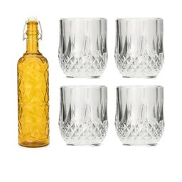 SOMIL Yellow Glass Airtight Can Bottle-image-100