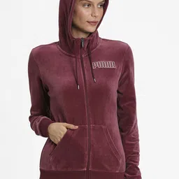 Puma Modern Velour Full-Zip Cotton Jacket-image-33