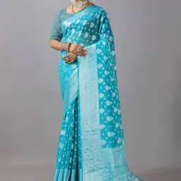 A.V.M. SILK MILLS Woven Design Zari Saree-image-96